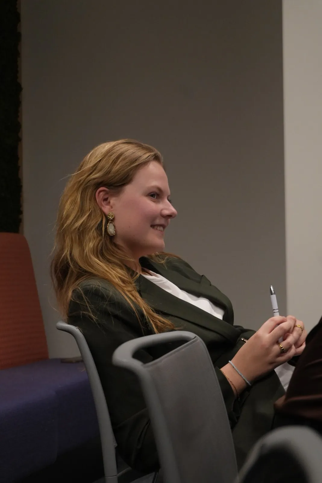 Student consultant during a training session