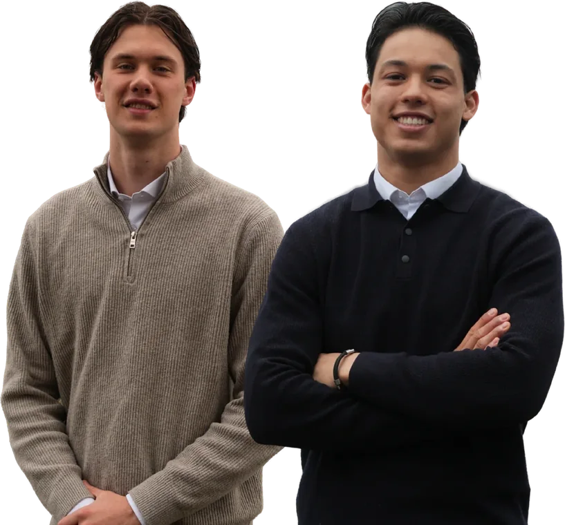 Kees Stevense en Nathan Koster, consultants bij Student Consultant