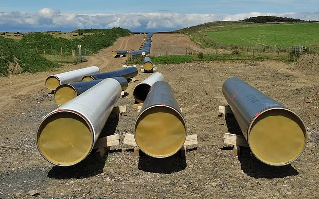 Construction of a gas pipeline